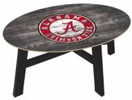 Alabama Crimson Tide Distressed Wood Coffee Table