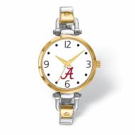 Alabama Crimson Tide Elegant Ladies Two-Tone Watch