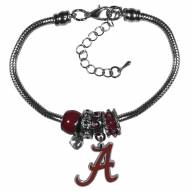 Alabama Crimson Tide Euro Bead Bracelet