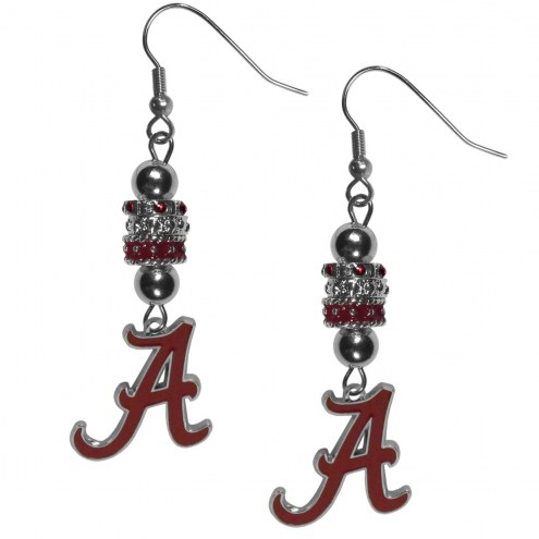 Alabama Crimson Tide Euro Bead Earrings