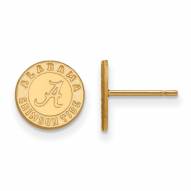Alabama Crimson Tide College Sterling Silver Gold Plated Extra Small Post Earrings