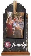 Alabama Crimson Tide Family Tabletop Clothespin Picture Holder