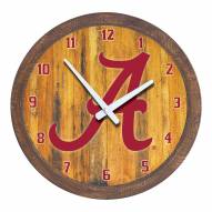 Alabama Crimson Tide "Faux" Barrel Top Wall Clock