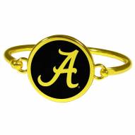 Alabama Crimson Tide Gold Tone Bangle Bracelet