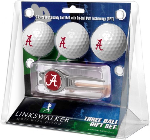 Alabama Crimson Tide Golf Ball Gift Pack with Kool Tool