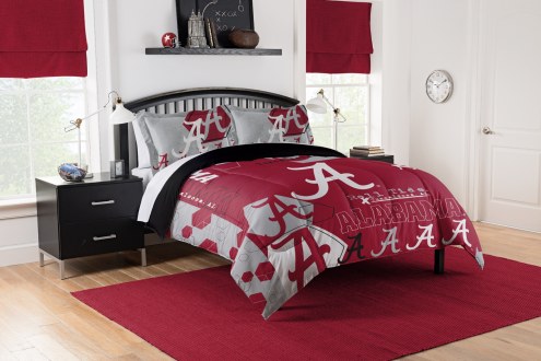 Alabama Crimson Tide Hexagon Full/Queen Comforter & Shams Set