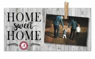 Alabama Crimson Tide Home Sweet Home Clothespin Frame