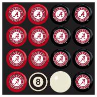 Alabama Crimson Tide Billiard Balls - Full Set
