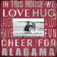 Alabama Crimson Tide In This House 10" x 10" Picture Frame