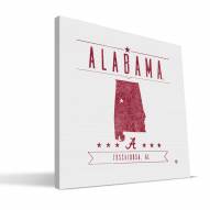 Alabama Crimson Tide Industrial Canvas Print