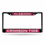 Alabama Crimson Tide Laser Black License Plate Frame