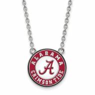 Alabama Crimson Tide Sterling Silver Large Pendant Necklace