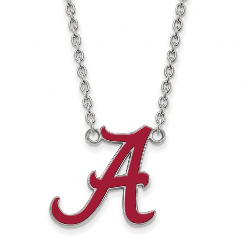 Alabama Crimson Tide Sterling Silver Large Pendant Necklace