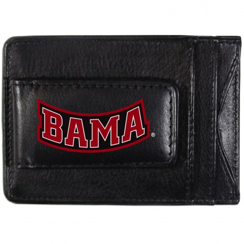 Alabama Crimson Tide Logo Leather Cash and Cardholder