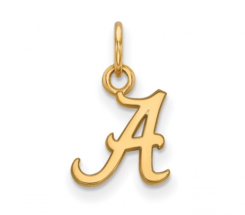 Alabama Crimson Tide NCAA Sterling Silver Gold Plated Extra Small Pendant