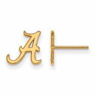 Alabama Crimson Tide NCAA Sterling Silver Gold Plated Extra Small Post Earrings