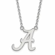 Alabama Crimson Tide NCAA Sterling Silver Large Pendant Necklace