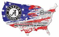 Alabama Crimson Tide OHT USA Shape Cutout Sign