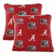 Alabama Crimson Tide Outdoor Decorative Pillow Set