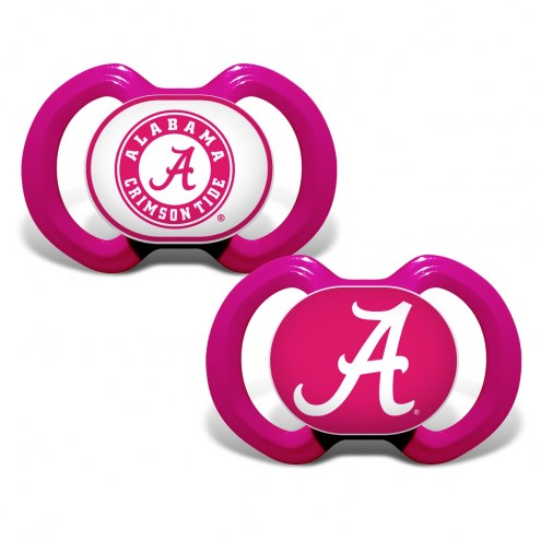 Alabama Crimson Tide Pink Pacifier 2-Pack