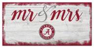Alabama Crimson Tide Script Mr. & Mrs. Sign