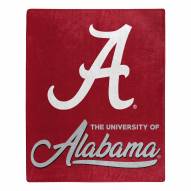 Alabama Crimson Tide Signature Raschel Throw Blanket