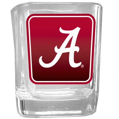 Alabama Crimson Tide Square Glass Shot