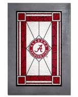 Alabama Crimson Tide Stained Glass with Frame