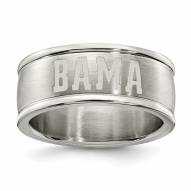 Alabama Crimson Tide Stainless Steel Logo Ring