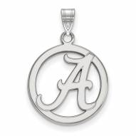 Alabama Crimson Tide Sterling Silver Circle Pendant