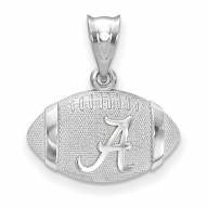 Alabama Crimson Tide Sterling Silver Football with Logo Pendant