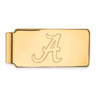 Alabama Crimson Tide Sterling Silver Gold Plated Money Clip