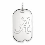 Alabama Crimson Tide Sterling Silver Small Dog Tag