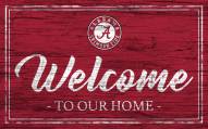 Alabama Crimson Tide Team Color Welcome Sign