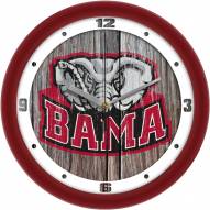 Alabama Crimson Tide Weathered Wall Clock