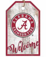 Alabama Crimson Tide Welcome Team Tag 11" x 19" Sign