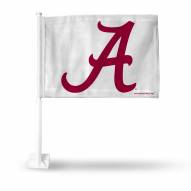 Alabama Crimson Tide White Car Flag