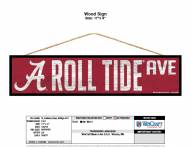 Alabama Crimson Tide Wood Avenue Sign