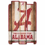 Alabama Crimson Tide Wood Fence Sign