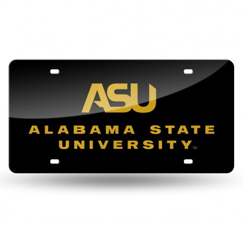 Alabama State Hornets Laser Cut License Plate