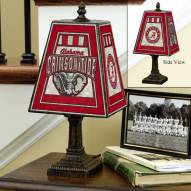 Alabama Crimson Tide NCAA Hand-Painted Art Glass Table Lamp