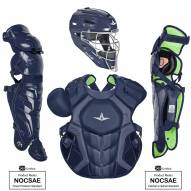 All Star System7 Axis NOCSAE Certified Adult Pro Solid Baseball Catcher's Kit