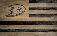 Anaheim Ducks 11" x 19" Distressed Flag Sign