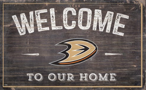 Anaheim Ducks 11&quot; x 19&quot; Welcome to Our Home Sign