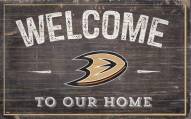 Anaheim Ducks 11" x 19" Welcome to Our Home Sign