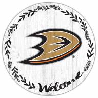 Anaheim Ducks 12" Welcome Circle Sign