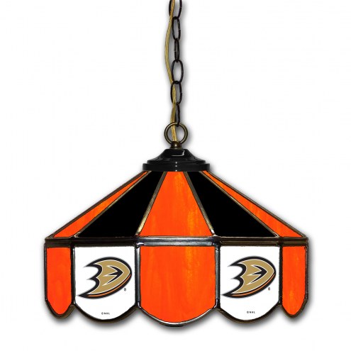 Anaheim Ducks 14&quot; Glass Pub Lamp
