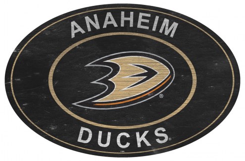 Anaheim Ducks 46&quot; Heritage Logo Oval Sign