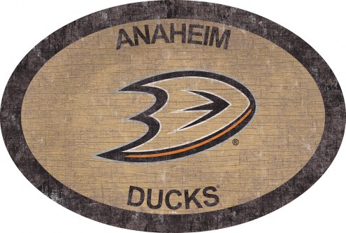 Anaheim Ducks 46&quot; Team Color Oval Sign