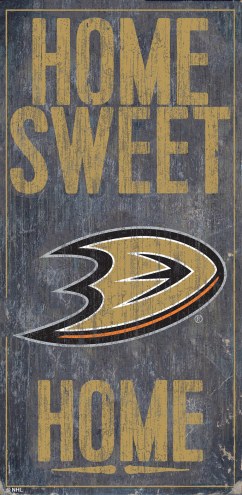 Anaheim Ducks 6&quot; x 12&quot; Home Sweet Home Sign